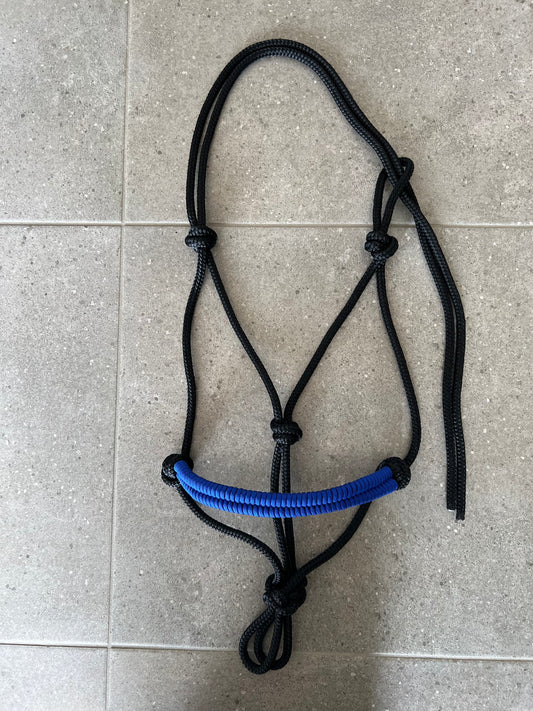 Rope halter with braided noseband